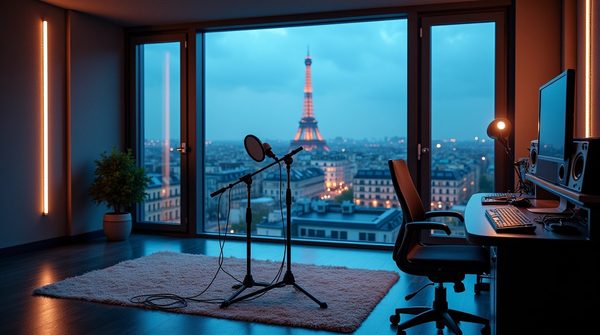 Professionelle podcast-videos: streaming im forcast studio paris